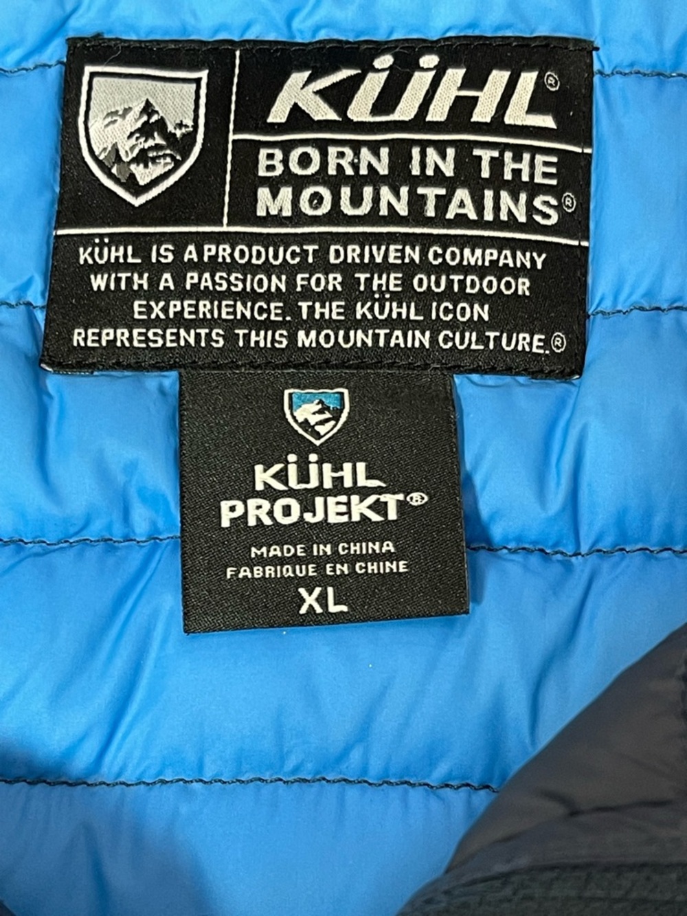 Kuhl Spyfire Men's Insulated 800 Fill Down Jacket - Slate Blue Size XL - Picture 5 of 8